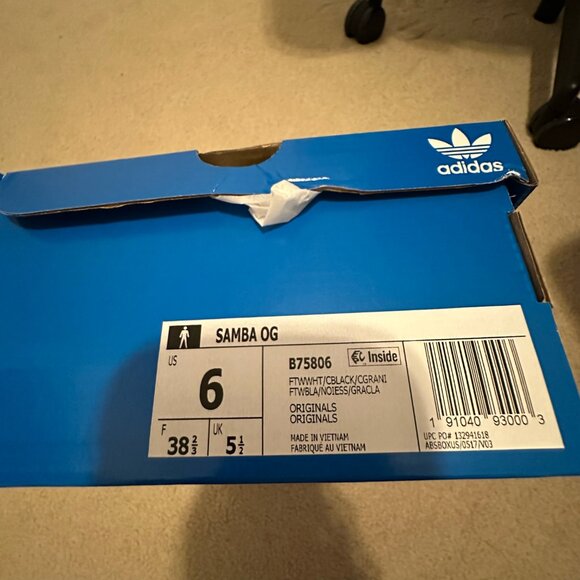 Adidas Samba OG – White/Black/Gum – Women’s 6 - Picture 7 of 7